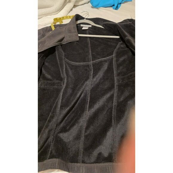 Free Country Jacket Womens 2X Black Faux Fur Lined Fall Winter Preppy Collared - Picture 11 of 11